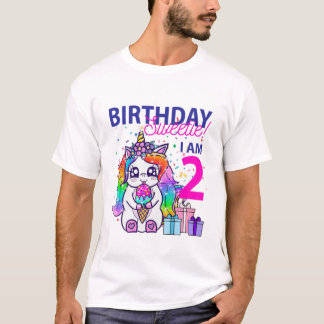Kindergeburtstag Sweetie (2. Geburtstag Einhornthe T-Shirt