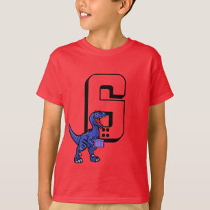 Kindergeburtstag T Rex Dinosaurier, Personalisiert T-Shirt