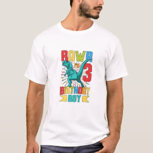 Kindergeburtstag Trex Dinosaur 3Rd Geburtstag Boy T-Shirt
