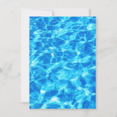 Kindergeburtstag-Umschließungskarte für das Pool-P Einladung (Rückseite)