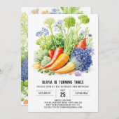 Kindergeburtstag vom Erzeuger zum Verbraucher Einladung (Vorne/Hinten)