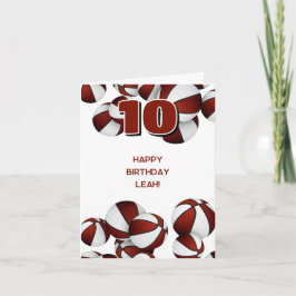 Kindergeburtstag von Basketball-Basketballbällchen Karte