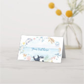 Kindergeburtstag von Meerestieren Platzkarte (Vorderseite)