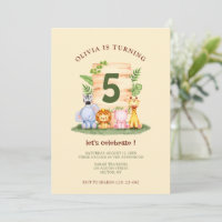 Kindergeburtstag von niedlichen Savannen