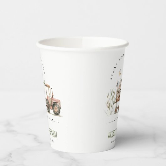 Kindergeburtstag von Rotrosttieren Pappbecher (Links)