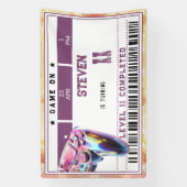 Kindergeburtstag von Videospielen Banner (Vertikal)