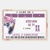 Kindergeburtstag von Videospielen Geschenkpapier Set (Vorderseite)