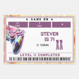 Kindergeburtstag von Videospielen Geschenkpapier Set