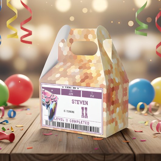 Kindergeburtstag von Videospielen Geschenkschachtel