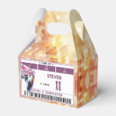 Kindergeburtstag von Videospielen Geschenkschachtel (Rückseite)