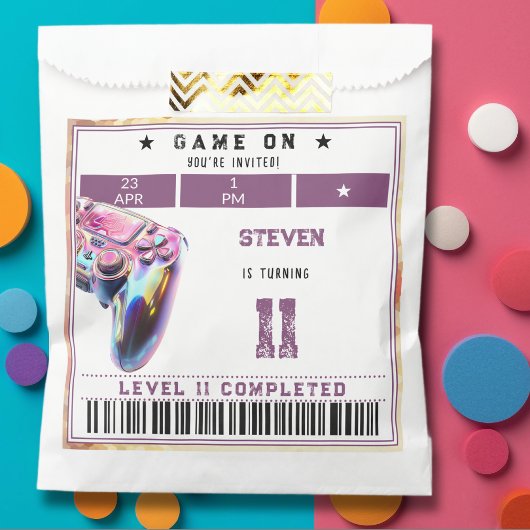 Kindergeburtstag von Videospielen Geschenktütchen