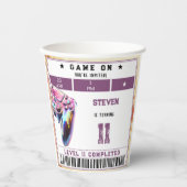 Kindergeburtstag von Videospielen Pappbecher (Vorderseite)