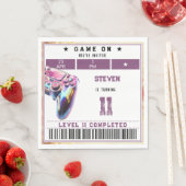 Kindergeburtstag von Videospielen Serviette (Beispiel)