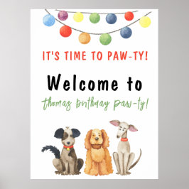 Kindergeburtstag Wasserfarbe Poster