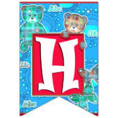 Kindergeburtstag Wimpelkette (Zweite Fahne)