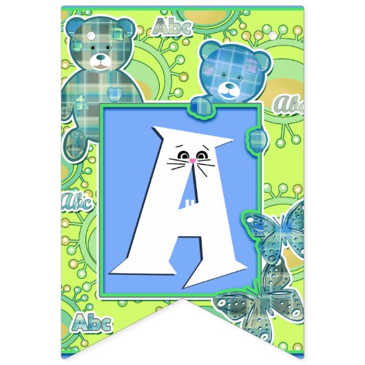 Kindergeburtstag Wimpelkette (Dritte Fahne)