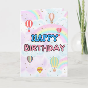 KINDERGEBURTSTAG WISHING CARD KARTE