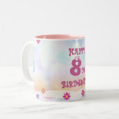 Kindergeburtstag Zweifarbige Tasse (Vorderseite Links)