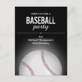 Kindergeburtstagsfeier Baseball individuell gestal Postkarte (Vorderseite)