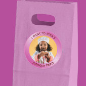 Kindergeburtstagsgast Pink Runder Aufkleber