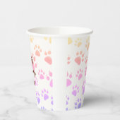 Kindergeburtstatue Pappbecher (Links)