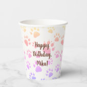 Kindergeburtstatue Pappbecher (Vorderseite)