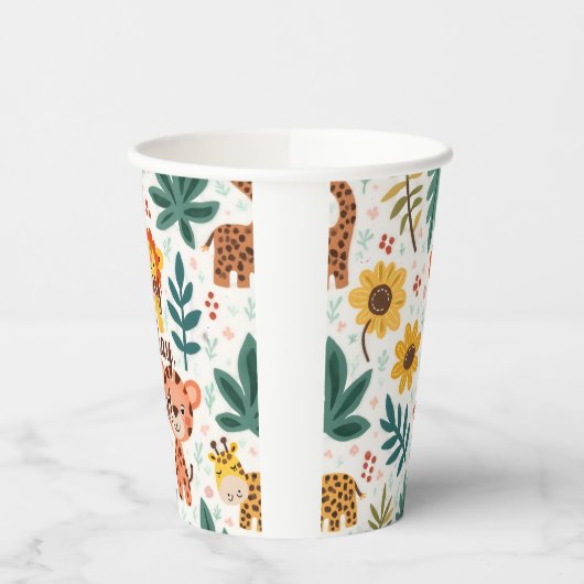 Kindergeburtstatue Pappbecher (Links)