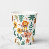 Kindergeburtstatue Pappbecher (Vorderseite)