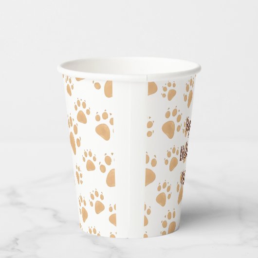 Kindergeburtstatue Pappbecher (Rechts)