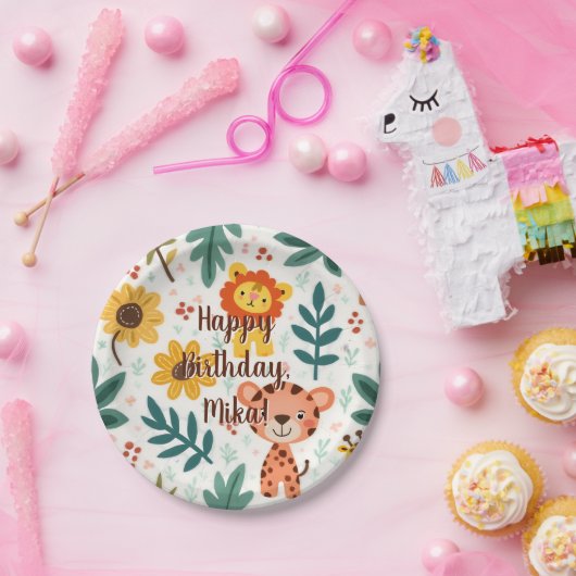 Kindergeburtstatue Pappteller (Party)