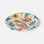 Kindergeburtstatue Pappteller (Schrägansicht)