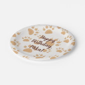 Kindergeburtstatue Pappteller (Schrägansicht)