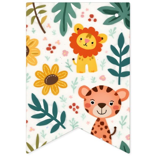 Kindergeburtstatue Wimpelkette (Erste Fahne)