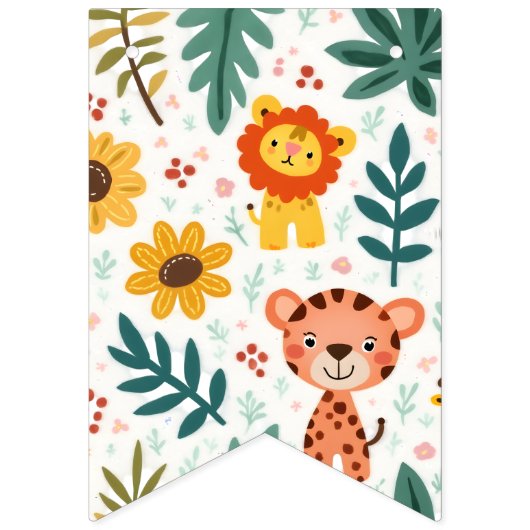 Kindergeburtstatue Wimpelkette (Dritte Fahne)