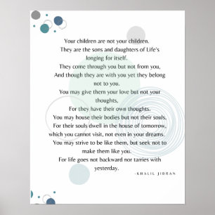Kindergedicht Poster