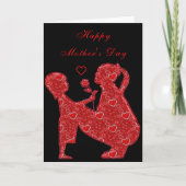 Kindergeschenk für die Mama Karte (Vorderseite)