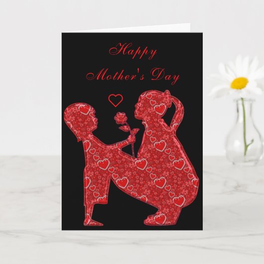 Kindergeschenk für die Mama Karte (Kleine Pflanze)