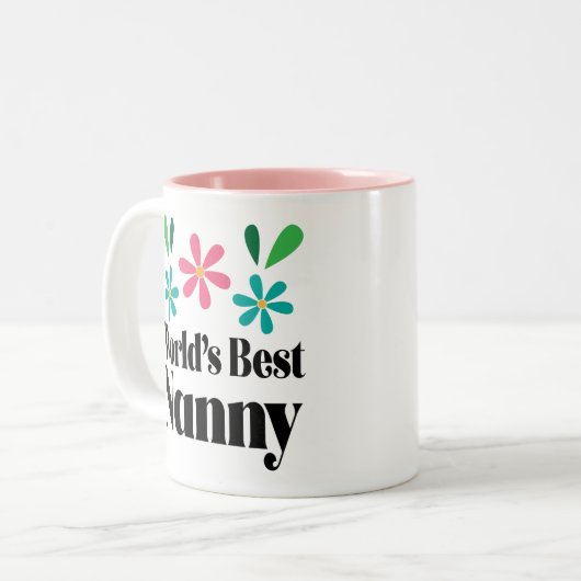 Kindergeschenk für Großmutter-Muttertag Zweifarbige Tasse (Vorderseite Links)