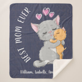 Kindergeschenk, niedlich Katzenrosa Herzen Liebe Sherpadecke