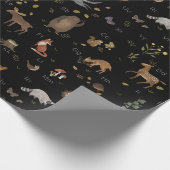 Kindergeschenk Niedlicher Bärenwald Geschenkpapier (Ecke)