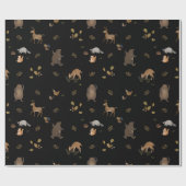 Kindergeschenk Niedlicher Bärenwald Geschenkpapier (Flach)
