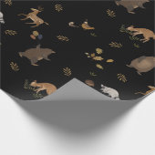 Kindergeschenk Niedlicher Bärenwald Geschenkpapier (Ecke)