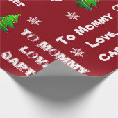 Kindergeschenk Personalisierte Weihnachten Geschenkpapier (Ecke)