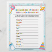 Kindergeschichte [Baby Basics Blue] Briefbogen (Vorne/Hinten)