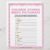 Kindergeschichten - Pictionary [Luxury Lace [Pink] Briefbogen (Vorne/Hinten)