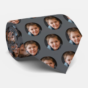 Kindergesicht Foto Personalisierter Vatertag Krawatte