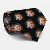 Kindergesicht Foto Personalisierter Vatertag Krawatte (Gerollt)