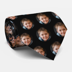 Kindergesicht Foto Personalisierter Vatertag Krawatte
