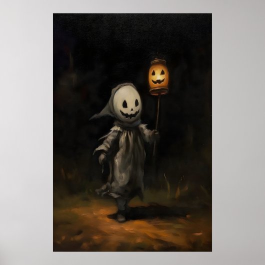 Kindergespenst Halloween-Ölgemälde, Dark Academia Poster (Vorne)
