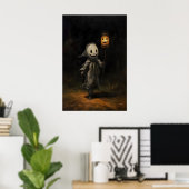 Kindergespenst Halloween-Ölgemälde, Dark Academia Poster (Heimbüro)